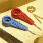 Bradawl Plastic Handle Yellow Pointed